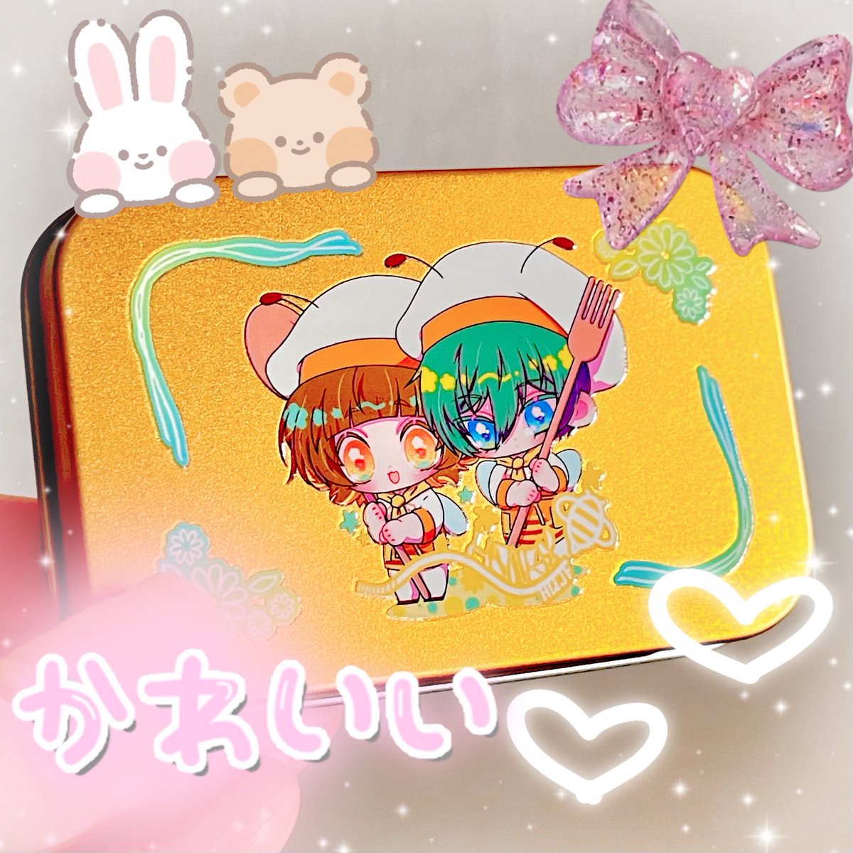 0825rb's tweet photo. 💛それぞれアクスタとカンカンにしました💛
アククタの台座はフラワー型🌼 https://t.co/tT7Z8wDzUe