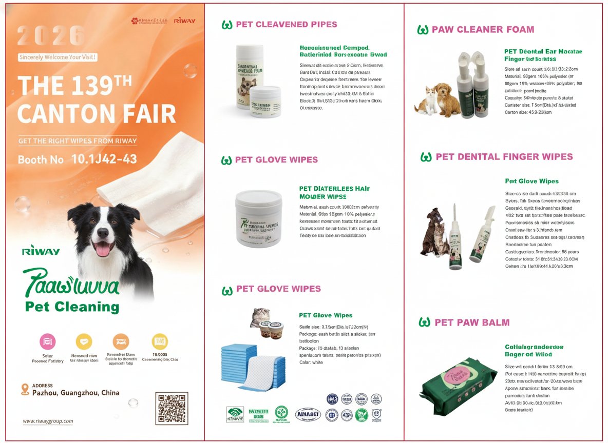 riwaygroup's tweet photo. How to Elevate Pet Cleaning: Join Riway at Canton Fair 2026!
We sincerely invite you to visit us at the 139th Canton Fair and explore our Paawluvva pet cleaning product series. We look forward to seeing you at Booth No. 10.1J42-43
#Riway #CantonFair #PetCleaning #PetSupplies https://t.co/2qtSzcplqO