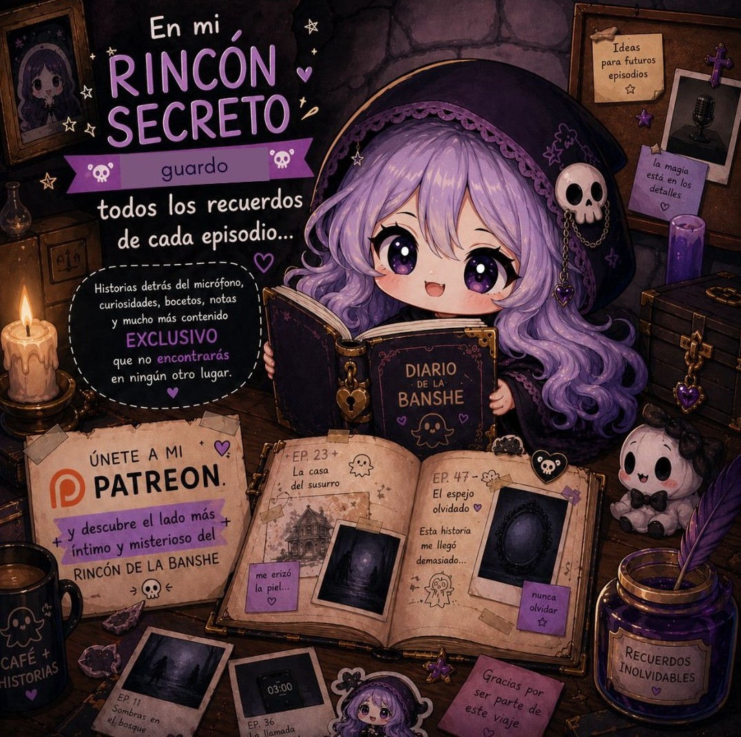 AgentesPar's tweet image. No todo llega al micrófono.

Algunas cosas se quedan aquí…
en el diario de la Banshee.🖤

#Patreon #AgentesParDeAnormales #PodcastMexico #ContenidoExclusivo #DiarioDeLaBanshee #RinconSecreto #ExpedienteAPDA #LoQueNoSeDijo
#Misterio #Paranormal #TrueCrime #Podcast #Comunidad