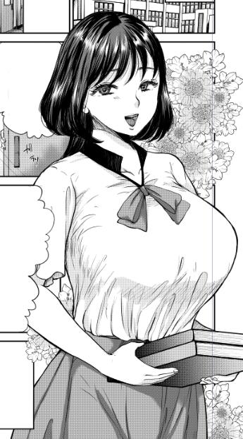 シリーズモノですと初めての前後編は女教師ものでした。3Pも初めて描きました。髪型がお気に入りです。単行本収録されてます