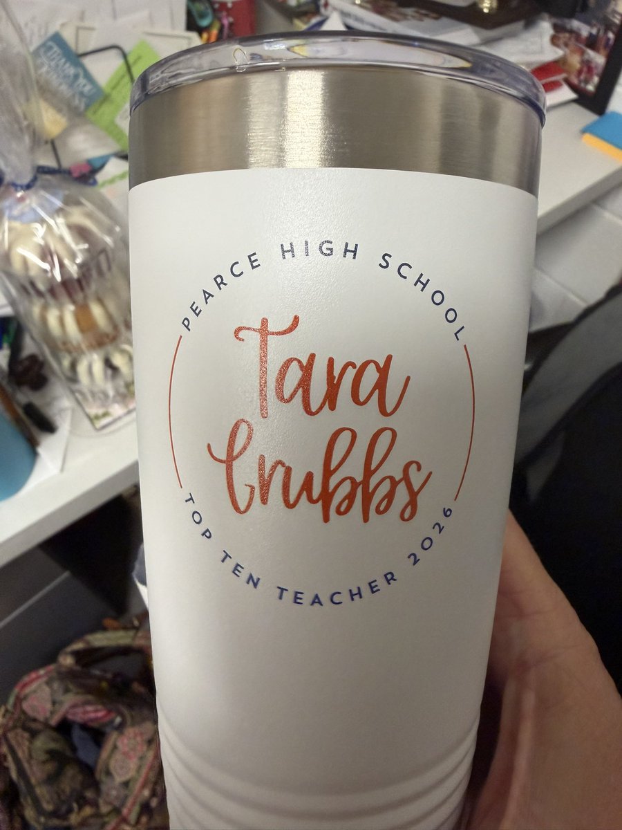 MustangsATC's tweet photo. It was an ABSOLUTE honor to be chosen by Haley Self as her favorite teacher for the Top 10 Breakfast today! She, along with 4 others, proved you can be an athlete AND make the top 10! Haley is a joy and I know she will continue to do great things! So incredibly proud of her! ❤️💙 https://t.co/Kx5Ou5MOPl