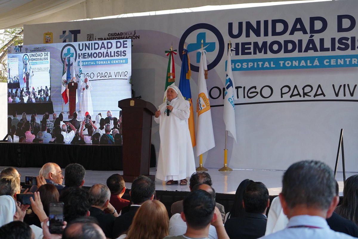 HospitalTNL's tweet photo. Inauguramos el área de hemodiálisis del Hospitalito Tonalá Centro, con capacidad para atender hasta 56 pacientes por día.💙

Un servicio digno, con equipo especializado y pensado para quienes más lo necesitan. 🧑🏻‍⚕️ https://t.co/YQOpfy9gXF