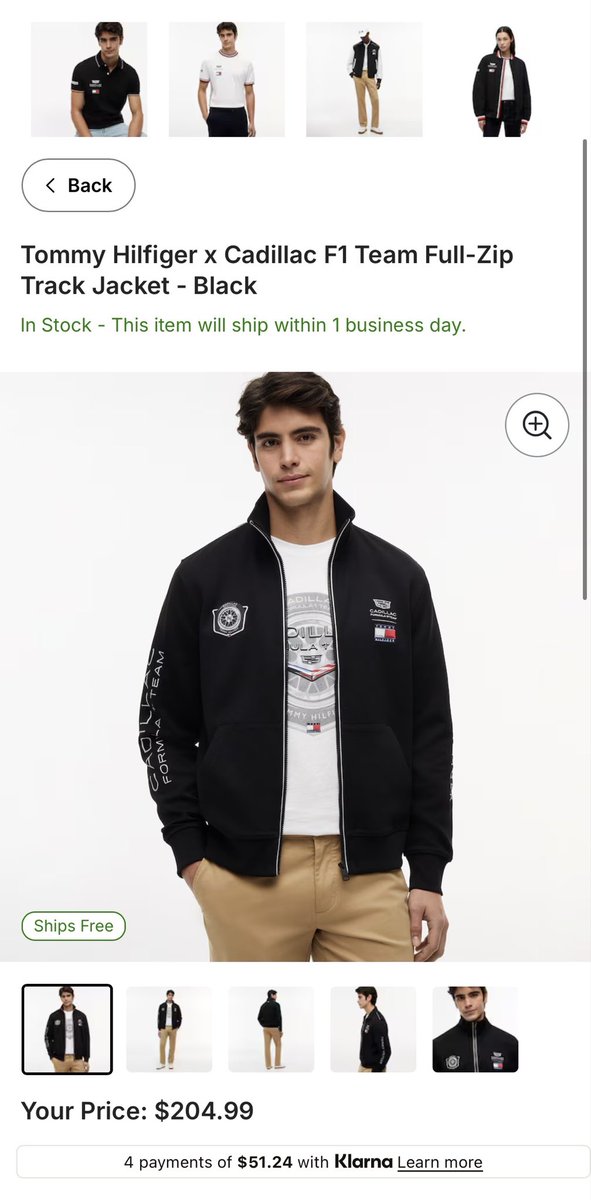 cfernandes001's tweet photo. @Fanatics very disappointed in the screen printing of the @Cadillac_F1  merchandise.. bought the jacket and it’s not even embroidered not even the @TommyHilfiger logo… looks very cheap https://t.co/9u6eVIYoZi