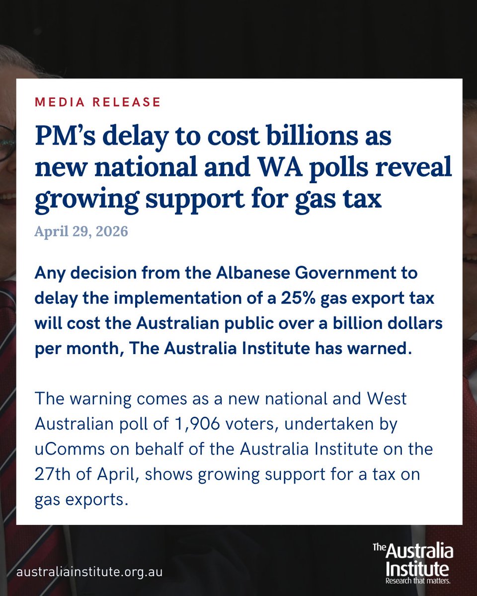 Australia Institute tweet media
