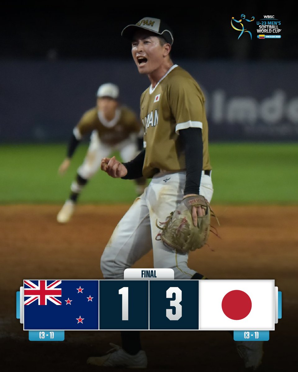 WBSC's tweet photo. 🇯🇵💪 Japan win and boost their chances of reaching the Super Round!
#SoftballWorldCupMU23 https://t.co/7sZUn0PJMj