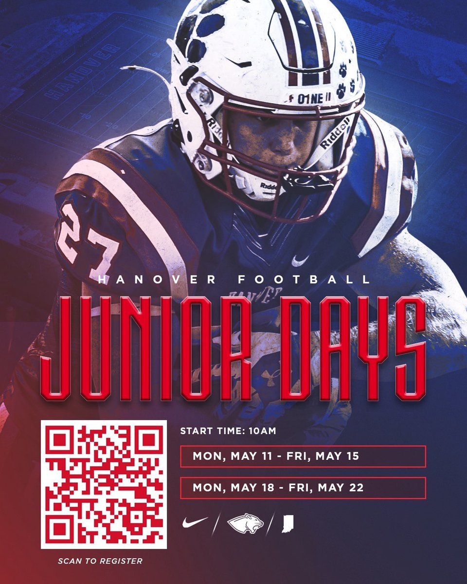 PryorDavidson55's tweet photo. Thank you @DLCoach_Danford for the invite to Hanover Football Junior day! I am very thankful for the opportunity!
@GVandagriff 
@LCACoachSellers 
@JucaBola23 
@CSmithScout 
@BlueChipHSFB_TN https://t.co/sz653jf0le