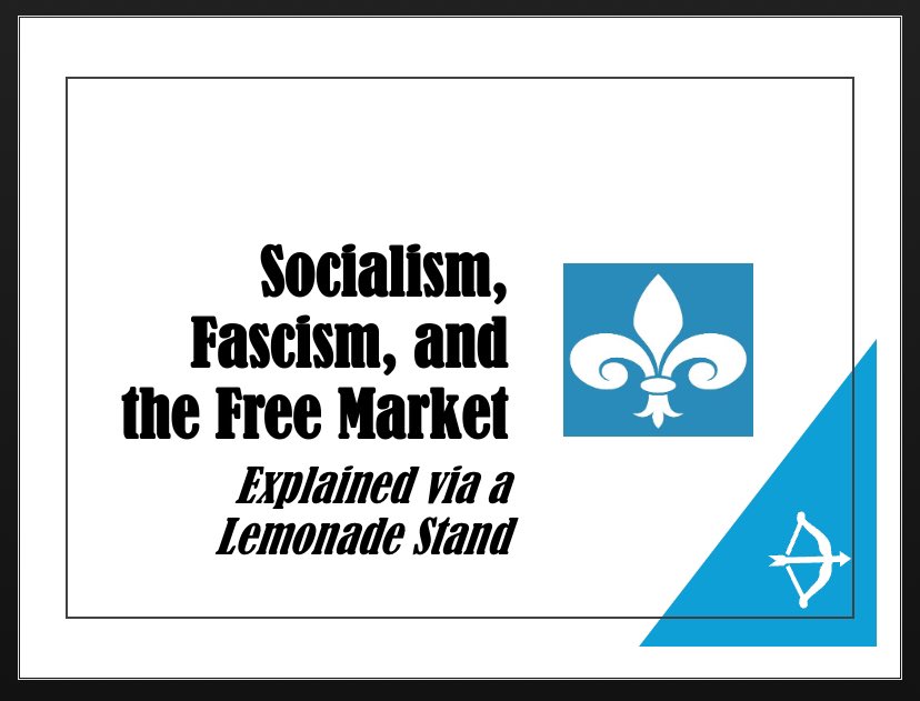 BullionBlues's tweet image. New Instagram post is up! An overwhelmingly simplified overview of socialism vs fascism vs capitalism, examined through the lens of a lemonade stand… with a little bit of Buddy Guy in the background.

#economics
instagram.com/p/DXsmmFuDukS/…