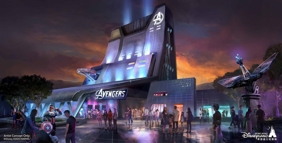 DWFJP's tweet photo. 🦸新マーベルエリア計画進行中🔥

Hong Kong Disneylandで
香港限定の新マーベルエリアが進行中✨
新アトラクションに加え
没入型エンターテイメント＆新グッズ展開も予定👀

トニー・スターク構想をテーマにした新体験に注目⚡
👉大型拡張の続報が気になる https://t.co/EKEkGOO6vX