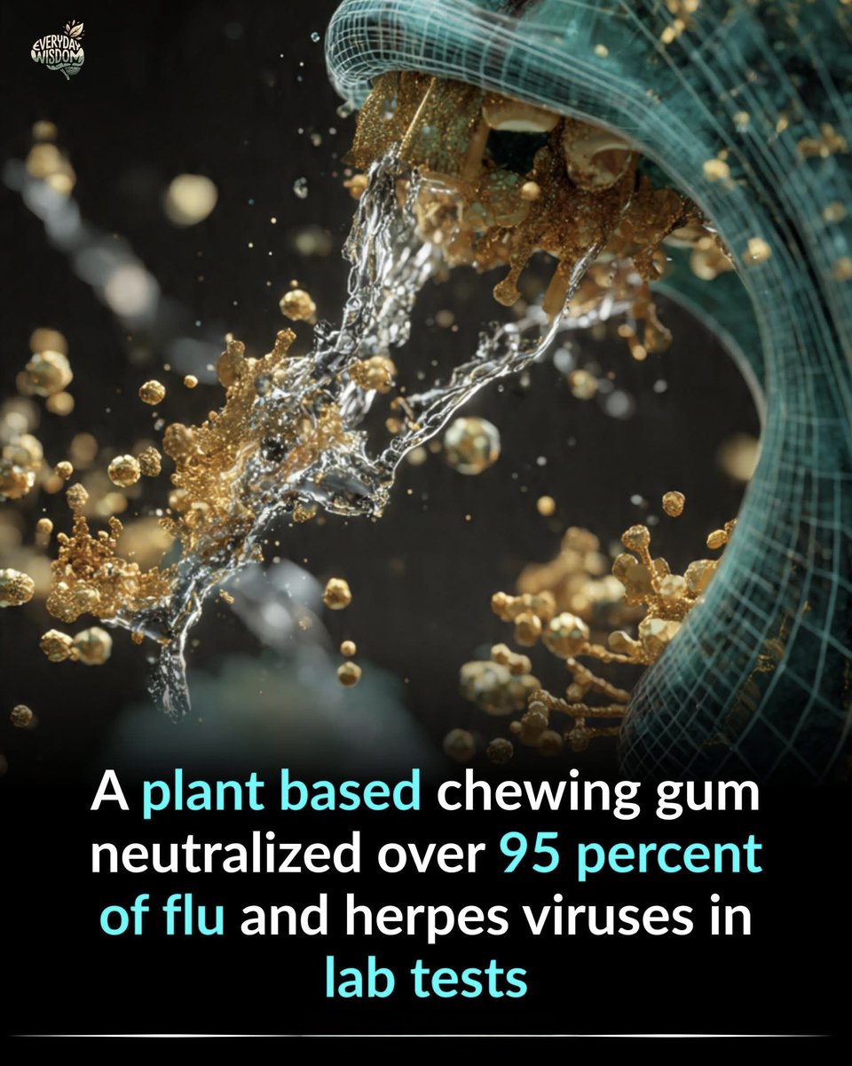 NextScience's tweet photo. 🦠 This Chewing Gum Could Stop Viruses!

Scientists tested a plant-based gum made from beans in the lab. Astonishingly, it neutralized over 95% of flu viruses and most herpes viruses it touched. Lab tests only — not proven in humans yet — but the idea of a virus-fighting gum is wild!

Source: IFLScience. (2025, April 4). Antiviral chewing gum made of beans could help stop spread of herpes and flu