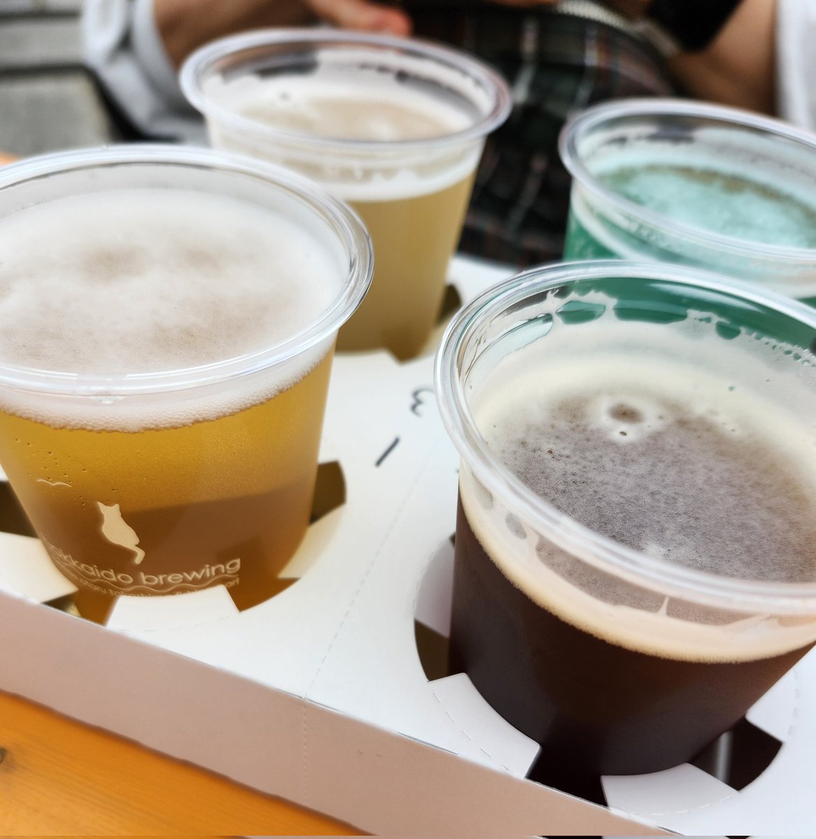 Bob_pattern7's tweet photo. 餃子とビール🍺は文化ですな(*´ー｀*)
妻と娘は満腹後のデザートへ😁

#クラフト餃子フェス https://t.co/TMj8vLUIcZ