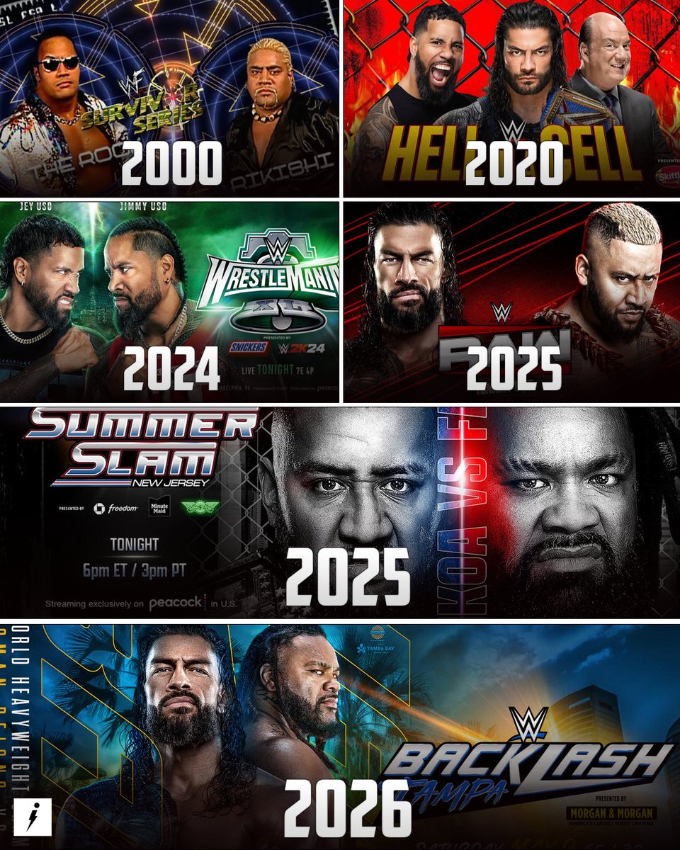 sportsinfofeed's tweet image. Jealousy. Power. Pride. 👀🔥
The Anoa'i family has fought within for years…
but when it matters most - they stand as ONE
they’re unstoppable.

#therock #RomanReigns #JeyUso #JacobFatu #solosikoa #WWEBacklash #sportsinfowrestling