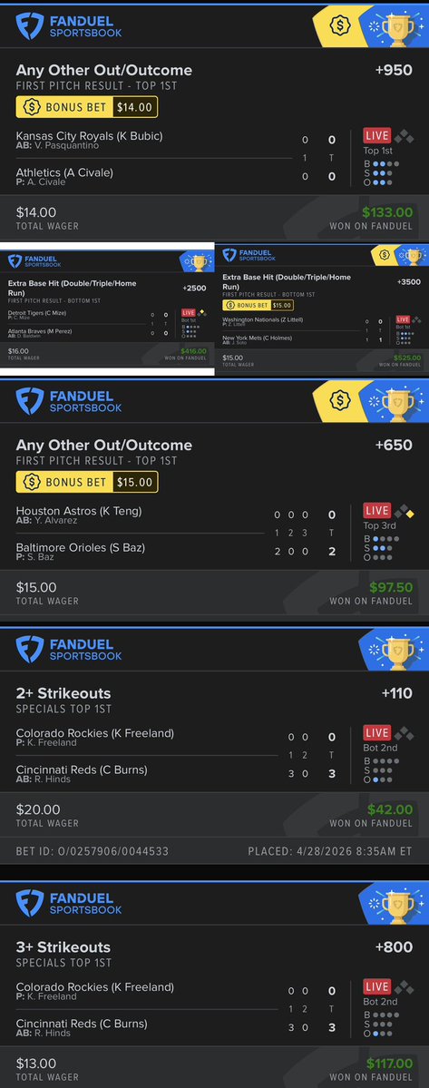 GREAT day for <a href="/AlanAD62/">AlanAD62</a> 🔥

+950 ✅
+2500 😤
+3500 🤩
+650 ✅
+110 ✅
+800 ✅

Posted in discord ➡️ GoldBoys.com