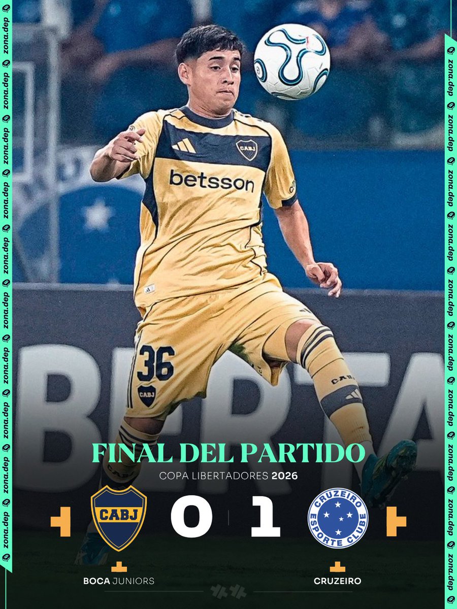 ¡EN BRASIL SIEMPRE PASA ESTO!

🏆 | En el Mineirão, el local se impuso 1-0 ante el Xeneize y se quedó con tres puntos claves en la tercera fecha de la Copa CONMEBOL Libertadores. Adam Bareiro se fue expulsado por doble amarilla sobre el final del primer tiempo en el elenco