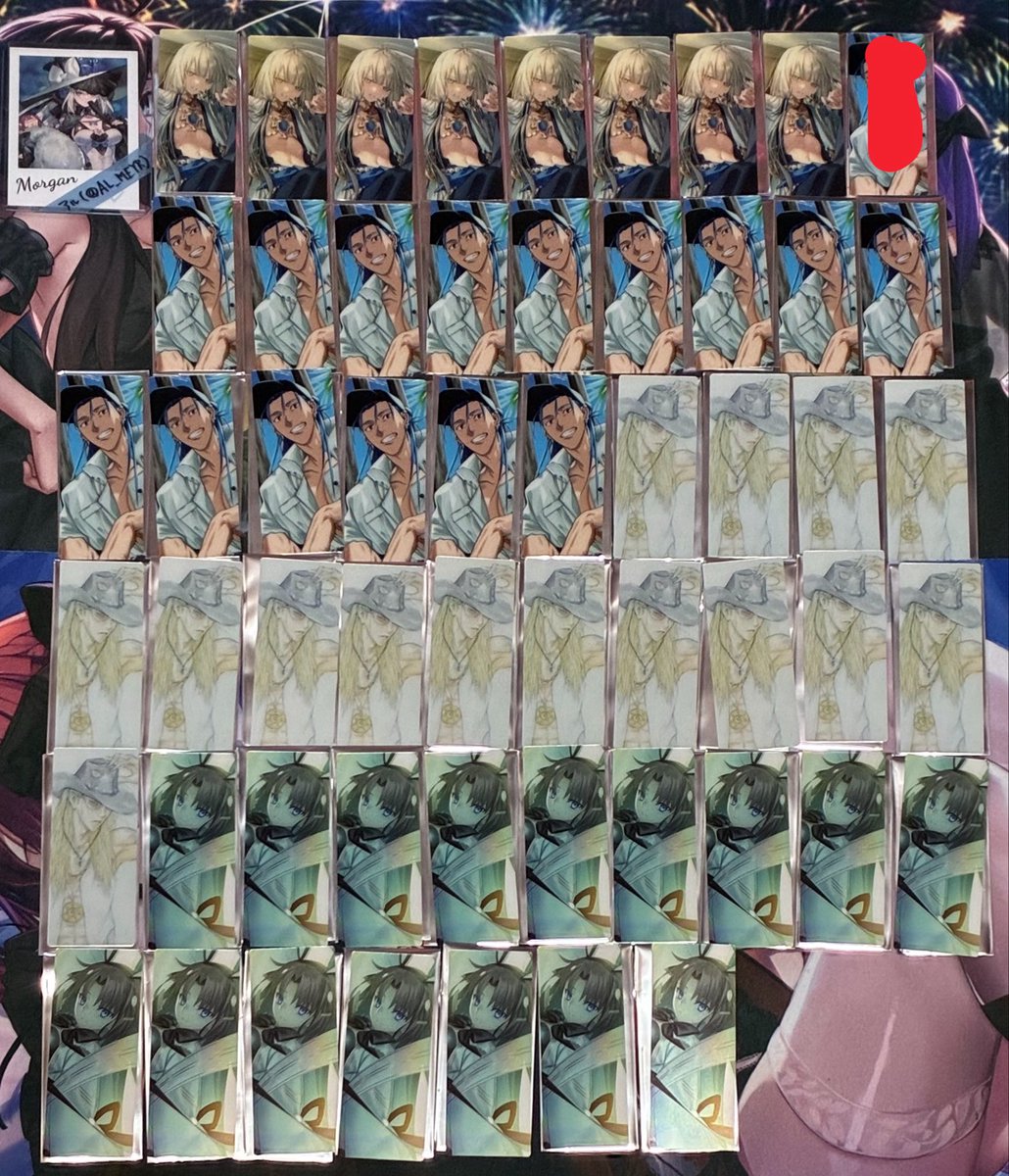 AL_MEYR's tweet photo. FGO Fate/GrandOrder 編成画面風カード 交換 譲渡
<譲>
画像の物

<求>
同種☆リリス アルトリア(槍 裁) 河上
画像1は☆のみ
☆含む取引希望の為、無印のみの取引は4枚からのみ

または
定価+送料
条件リプにあります

プロカ必読 https://t.co/wi9geS3aBi