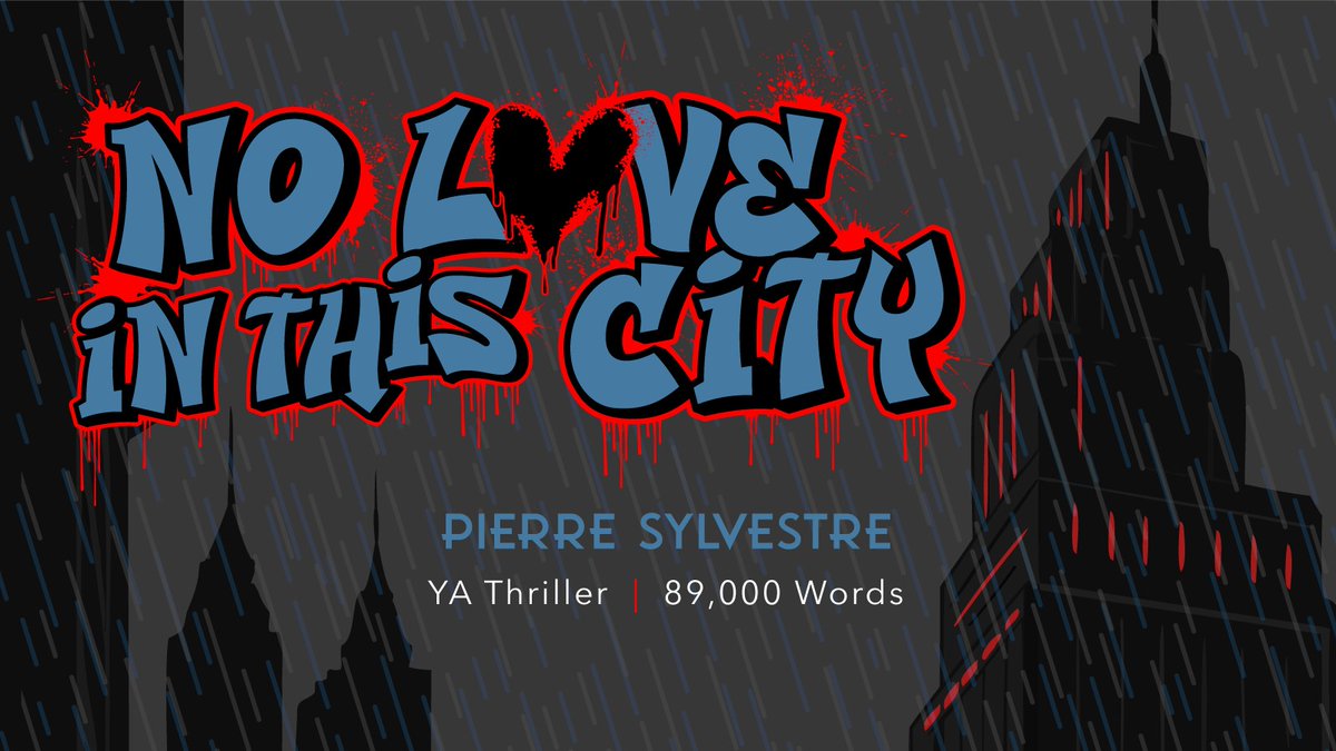 p_m_sylvestre's tweet image. Here is a reader's guide to 🚫NO LOVE IN THIS CITY🏙️, a YA thriller featuring the shocking twists of NO PLACE LEFT TO HIDE, the action of JOHN WICK, a slow burn romance, and the domestic suspense of THE HOUSEMAID.

😎Coming to the query trenches soon!😎
#Questpit #W #YA #T