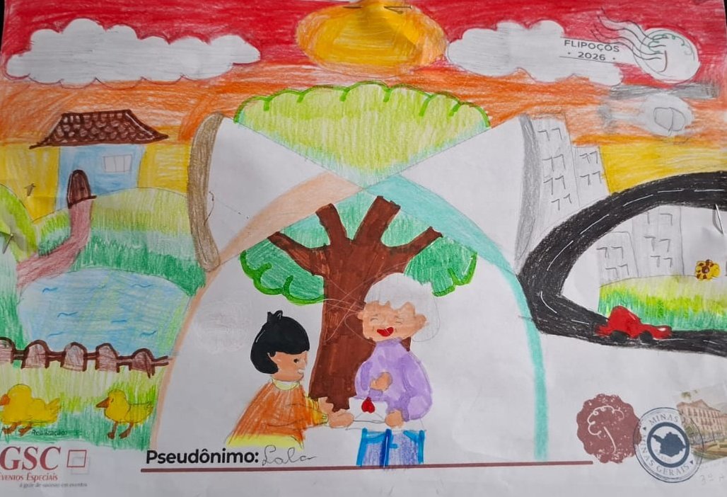panborges's tweet photo. Minha sobrinha ganhou primeiro lugar na feira do livro em poços pelo desenho ⬇️
Explicação do desenho 

É uma ampulheta derramando com o passado de um lado e o futuro do outro
Aí ela fez a árvore e as raízes
E uma criança com o avô aprendendo sobre a vida..
Chorei sim , ou claro! https://t.co/m8hk8ofKfE