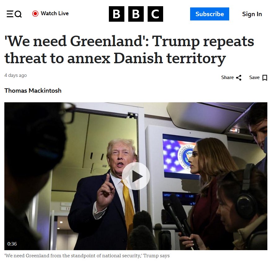 We don't "need" Greenland.

We need a President who delivers on their promises.

We need to pass a health care plan.
We need to lower costs.
We need to end the chaos.