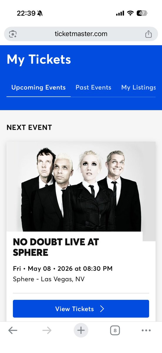 fav_tokyo's tweet image. 来週からはラスベガス🌏スフィアでノーダウト🩵　#nodoubt #ノーダウト　#グウェンステファニ