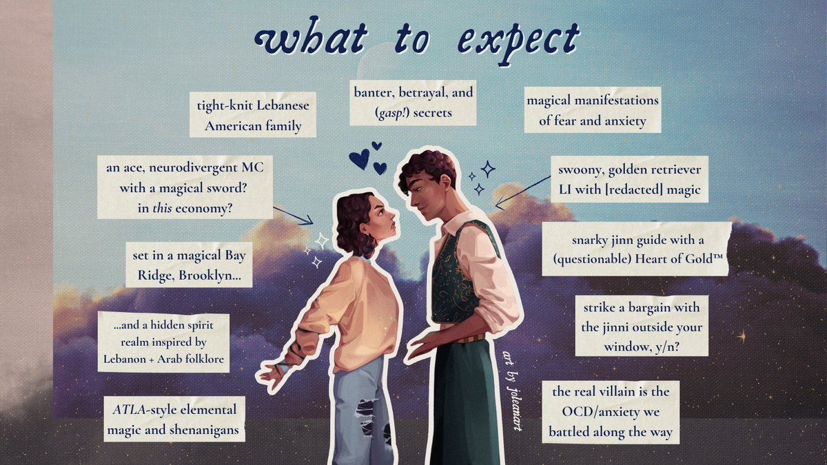 abbeyfwilliams's tweet image. SPICE ROAD x SPIRITED AWAY

🗡️a stabby ace girl who sees jinn
✨a hidden spirit realm
🔥elemental jinn magic + Arab folklore
💕a tight-knit Lebanese family
☀️grumpy/sunshine slowburn
🗝️secrets, banter, and (gasp!) betrayal
💫anxiety/OCD rep

#questpit #AG #YA #F