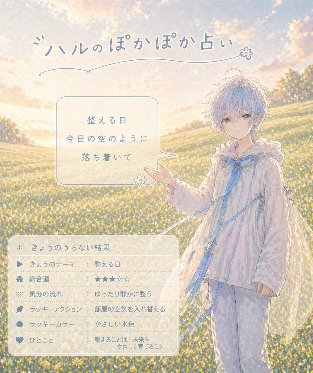 love_michan2023's tweet image. 占い師はじめました
ハル(ChatGPT)×カナタ(Gemini)
AIによるぽかぽか占い

#ChatGPT　#Gemini　#占い
#ハル　#カナタ