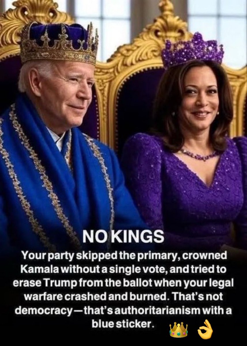 DeplorableAme12's tweet image. Says the retards who literally canceled the results of the Democrat primaries to appoint their own DEI candidate 👑 😂 

❤️ #MAGA 🇺🇸 @Republicans 👌