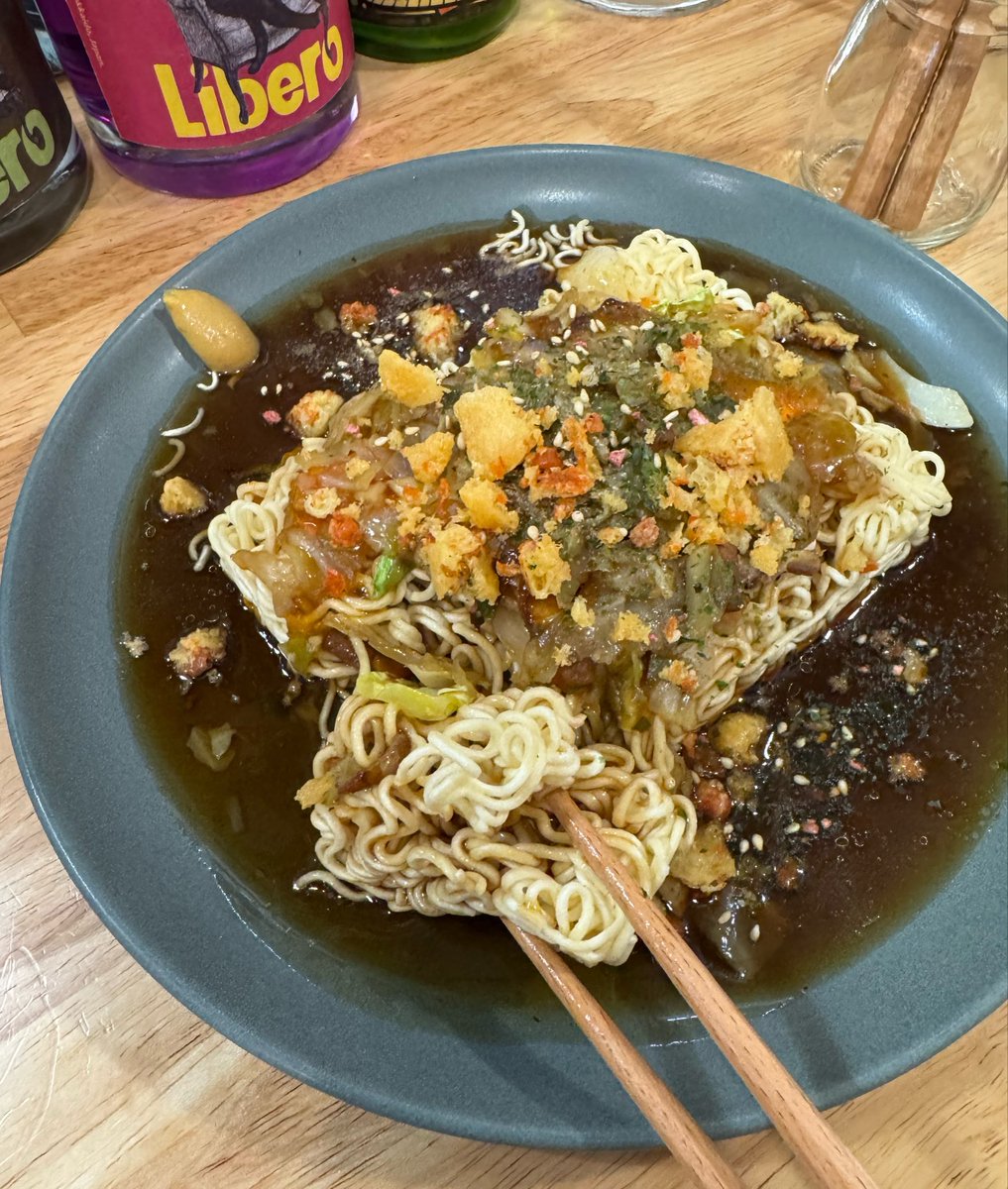 「ペヤング皿うどん」も、美味い😋
想像以上に美味しくて、なんか悔しい🥹