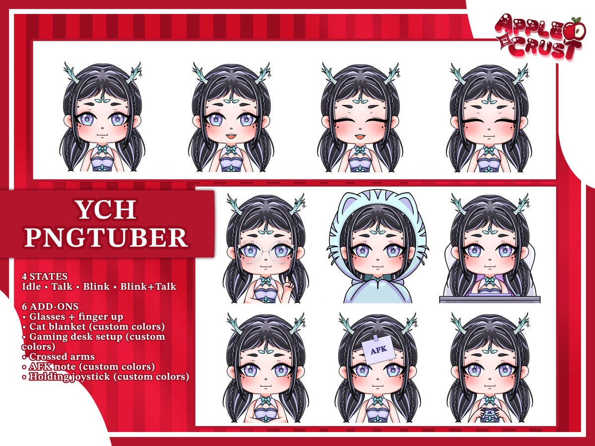 I wanna open coms for YCH PNGTUBERS but I need more examples any volunteers?

#raffle #VGenArtist #pngtuber