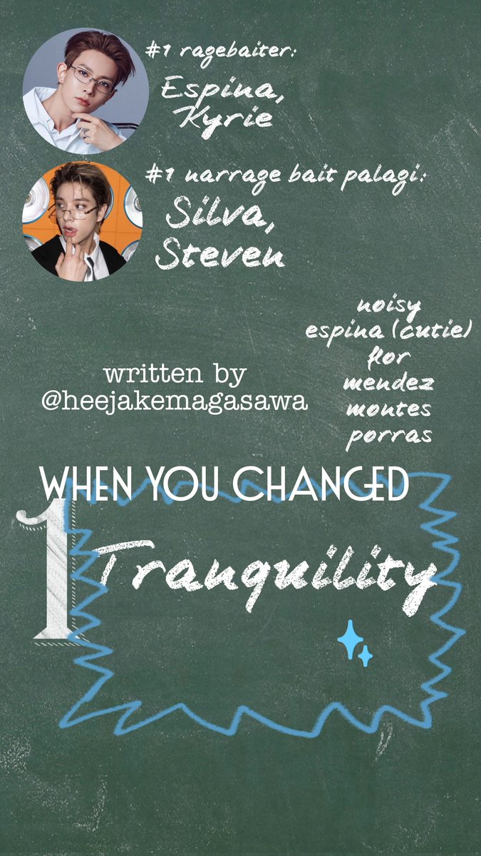 heejakemagasawa's tweet photo. When you Changed #heejake full au 
Si Kyrie (Heeseung) na #1 hipak enjoyer na anak ng principal pero honor student naman daw (chrue?)
At si Steven naman na very competitive (vice president na maganda ng Tranquility) na very strict at ayaw sa mga ragebaiters gaya ni Kyrie. https://t.co/ojn9cinUJI