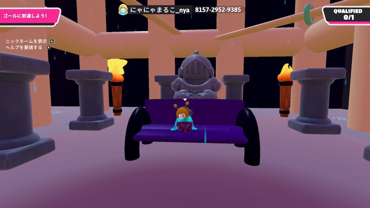 NYANYAMARKO's tweet image. 天気は悪いですが、障害物を乗り越えて、ゴールを目指しましょう☔️今回はパルクールです😎
【8157-2952-9385】
【あめのひのちょうせん】
#FallGuysCreative #フォールガイズ #FallGuys #Creative