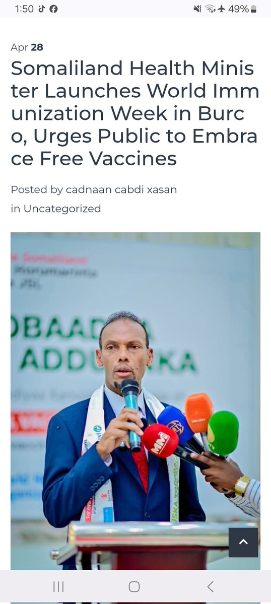 Ministry Of Health Development Somaliland (MoHD) tweet media