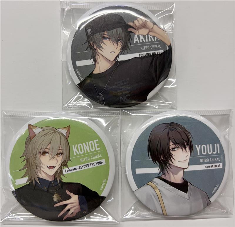 NITRO CHiRAL Space A la mode 缶バッジ トワ スロウダメージ トワ 缶バッジ ニトロキラル展 メモリーズ キラメモ