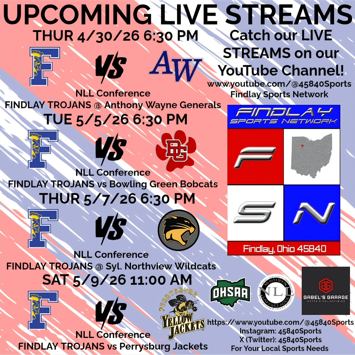 45840Sports's tweet photo. 🗓UPCOMING: 🥍 @FHSAthletic.
@OhioBoysLax @BCSNsports @toledosports @WFINradio @FindlayCourier @WOSNScores @LaxInThe419 @centralohiolax @CinDayLAX @limascores @sentineltribune @CLELaxNews_216 @StateSportsNet @laxrankings @OHSAASports @WTOL11Toledo @NLL_Sports https://t.co/Lcgm9QnFDs