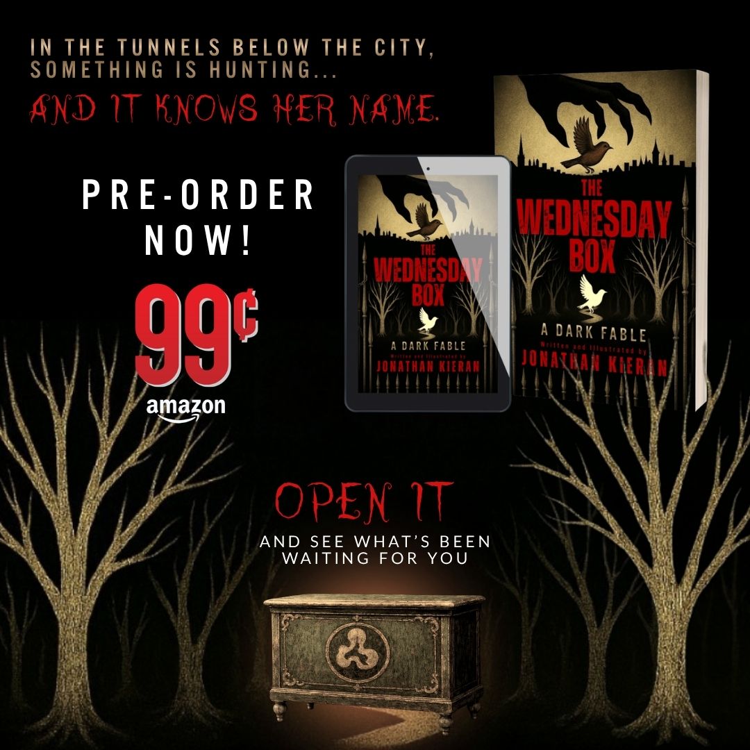 eevalancaster's tweet image. In the tunnels below the city, something is hunting...
AND IT KNOWS HER NAME.
Open The Wednesday Box, and see what's been waiting for you...
📌 mybook.to/thewednesdaybo…
Now available for #preorder #99cents

@jkieran_author
#mustread #horror #darkfantasy #YA #youngadult #readers