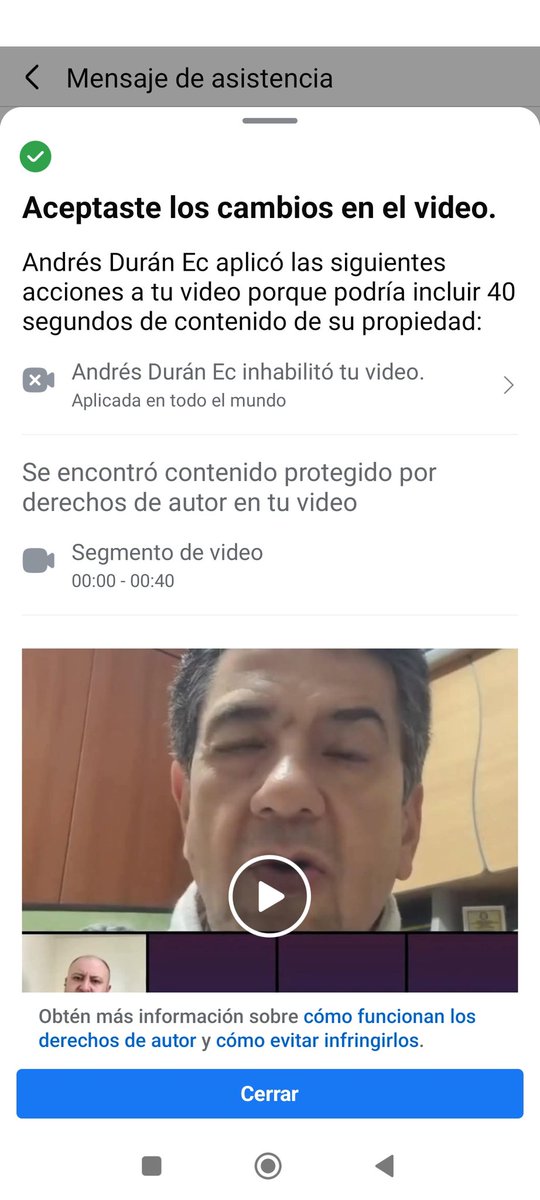 EduardoLoaizaL1's tweet photo. Pana @AndresDuranEc ¿Cómo mierda inhabilitas mi vídeo en Facebook? https://t.co/JU84sAG6fP
