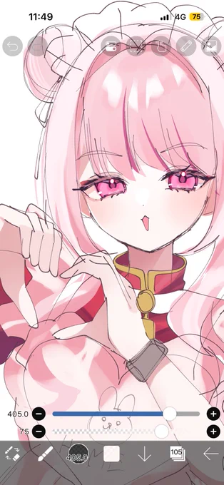 久々に描くと手癖にしかなりませんわね……