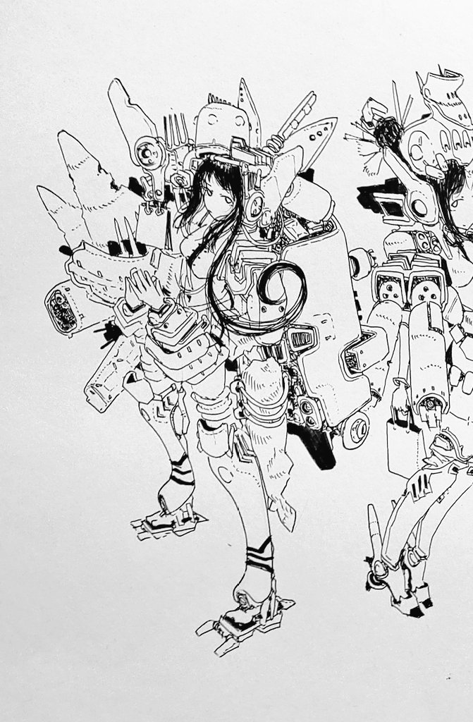 約4ヶ月ぶりのペン画復帰です！ #イラスト #創作