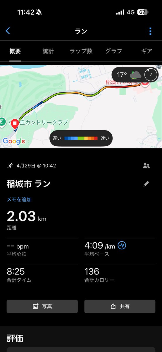 imozoseki's tweet photo. 今日は大会の予定でしたが、急遽午後空かなくなってしまったため欠場。
午前中練習だけでもやりたかったけど、競技場どこも空いておらず。
なので、TWO LAPSさんなど一流のチームも利用している坂で初めて練習しました。
2000m＋1000m
割とゆっくり走ったつもりなのに、マジでキツかった。。 https://t.co/F6AyYLvPd8