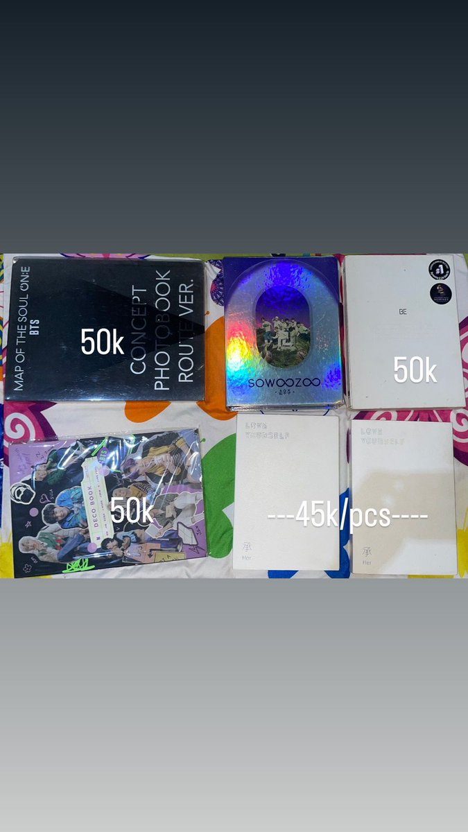 sunfox_30's tweet photo. Wts / want to sell Aab bts

💵Price di foto
📍Dom lampung
❌ Exc pack &amp; adm

wts wtb wtt pc bts namjoon Seokjin Yoongi JHope jimin taehyung jungkook jin RM pob merch album magazine sg22 butter sowoozoo map of Seoul DVD 

help rt 🙏 https://t.co/dO74RQTNFA