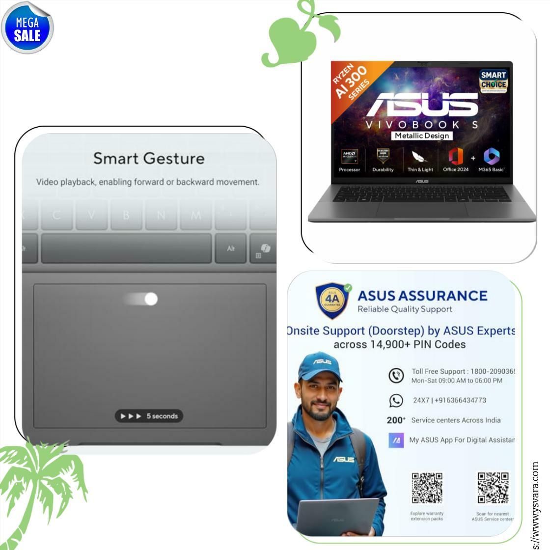 YsvaraLifestyle's tweet image. Unlock your potential with the ASUS Vivobook S14—powerful AMD Ryzen AI, 16GB RAM, and 1TB SSD in a sleek, lightweight design. Perfect for productivity on the go. #CommissionEarned #AmazonAssociate

Shop Now ysvara.com/products/asus-…