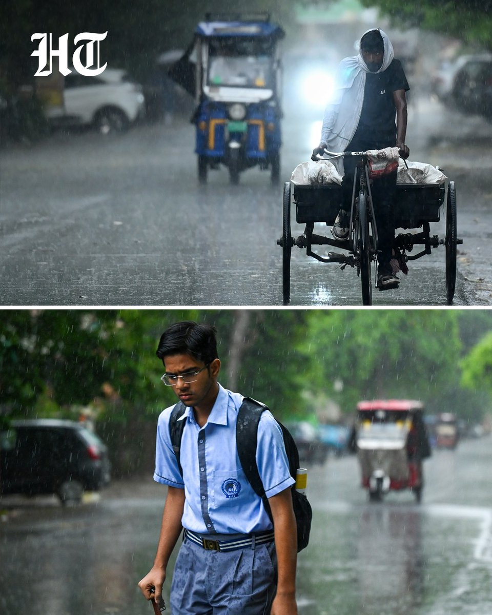 htTweets's tweet image. Commuter encountered rain during the morning hours. The sudden rainfall in Delhi-NCR brought significant relief to people from the scorching heat.

Photo by Sunil Ghosh / HT

#Noida #Rain