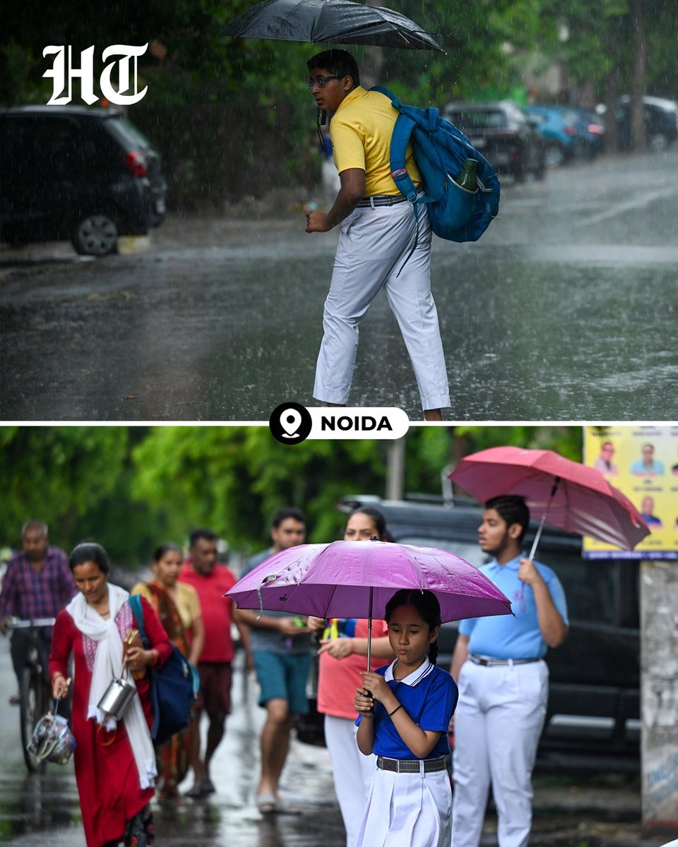 htTweets's tweet image. Commuter encountered rain during the morning hours. The sudden rainfall in Delhi-NCR brought significant relief to people from the scorching heat.

Photo by Sunil Ghosh / HT

#Noida #Rain