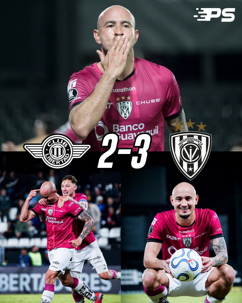 pizarrasportsec's tweet image. ¡LOS 3 PUNTOS Y EL BALÓN A CASA!

#IDV 🇪🇨 es uno de los líderes del grupo H con 7, tras su visita a #Libertad 🇵🇾. El próximo martes jugarán en cancha de UCV.

37' ⚽ L. Melgarejo
85' ⚽ L. Melgarejo (P)
●
33' ⚽ C. González
51' ⚽ C. González
65' ⚽ C. González

#Libertadores