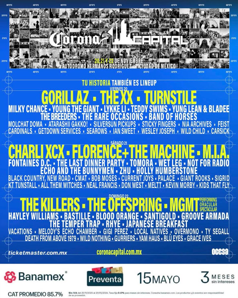 YaNoSoyJoven16's tweet image. Saludos maestro @Koggi, le apuesto una lana a quien quiera que esté es el cartel más cercano al real.

#CoronaCapital

😌😌😌

#KoggiEnConvoy