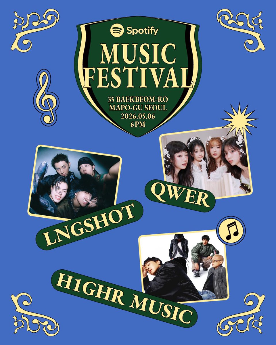 LngshotUnion_'s tweet photo. LNGSHOT will perform at Spotify Korea Festival in Sogang University on May 6th at 6 PM KST!

🔗 https://t.co/0A2i7KHTsi

#LNGSHOT #롱샷 https://t.co/2gGgwPNigO