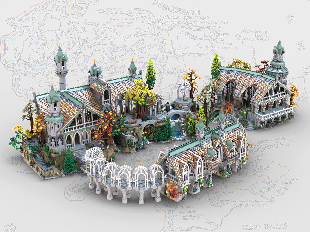 Rebrickable's tweet photo. Rivendell Ingress Gate by @fanpeixiNFT https://t.co/hWKtd6Jrrx #lego #rebrickable #legomoc https://t.co/px6BW0m4cP