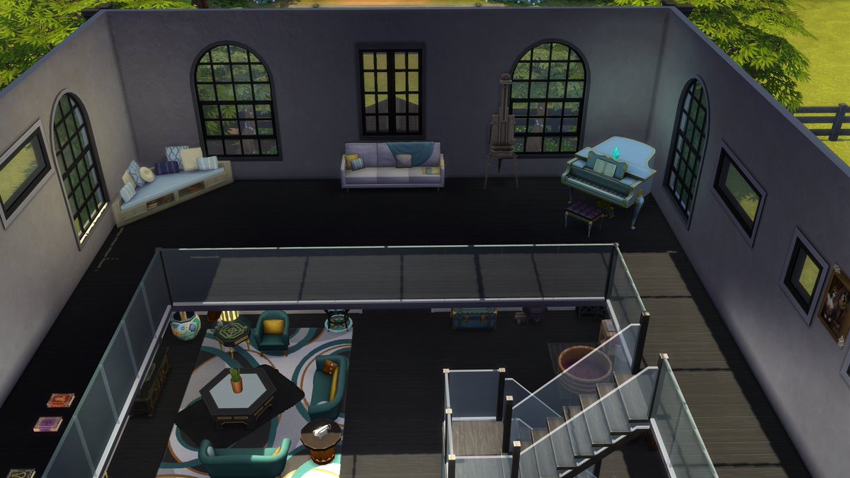 MsNancyLou's tweet photo. Your all-in-one ranch home! Plenty of space for animals of all kinds. Enclosed garden are for the hobby grower or professional wine maker. Surrounded by the beautiful community of Riders' Glen. Matching animal homes NO CC. #TheSims4 #Ranch #SimsBuilds https://t.co/4mc2V7j48P https://t.co/kVVuFwDDJN