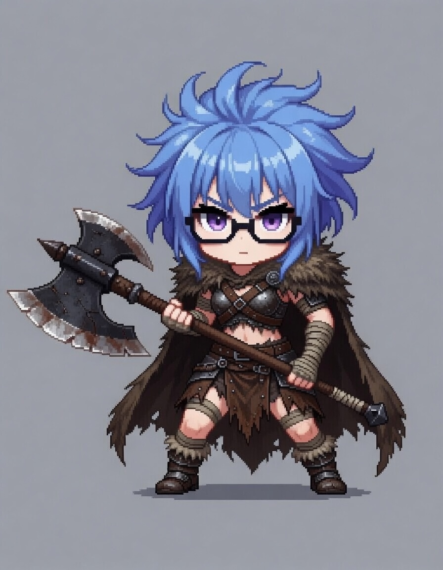 324_ch's tweet photo. 324chファンタジー職業シリーズ。
 バーサーカーちゃん。
キノコうめぇ～ https://t.co/vxsfow6lma