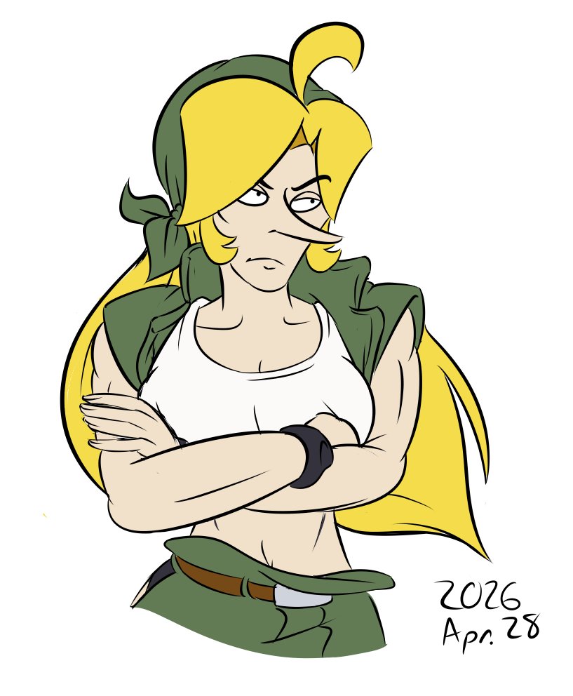EvilAppleWho's tweet photo. quickish sketch of eri dear
pose is okay, but i was really pleased with the face and the body language, mostly
this 30th anniversary event is the best thing to happen to the franchise in years
#metalslug https://t.co/STOTYQotwt