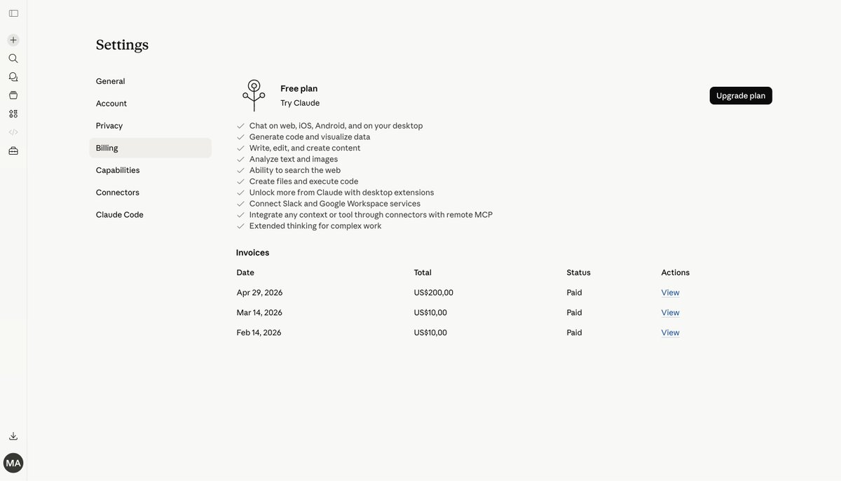 Ajilagi's tweet photo. @AnthropicAI @claudeai  @darioamodei — I just upgraded to the Max 20x plan ($200/mo) to use Claude Code for work, but I’m locked out of the features I paid for.

My billing dashboard says "Paid," but my account status says "Free." Email support is just giving me automated AI replies. Can someone from the team please force a manual sync?

Invoice/Receipt Number: RUWTWMMF-0004 / 264134244906