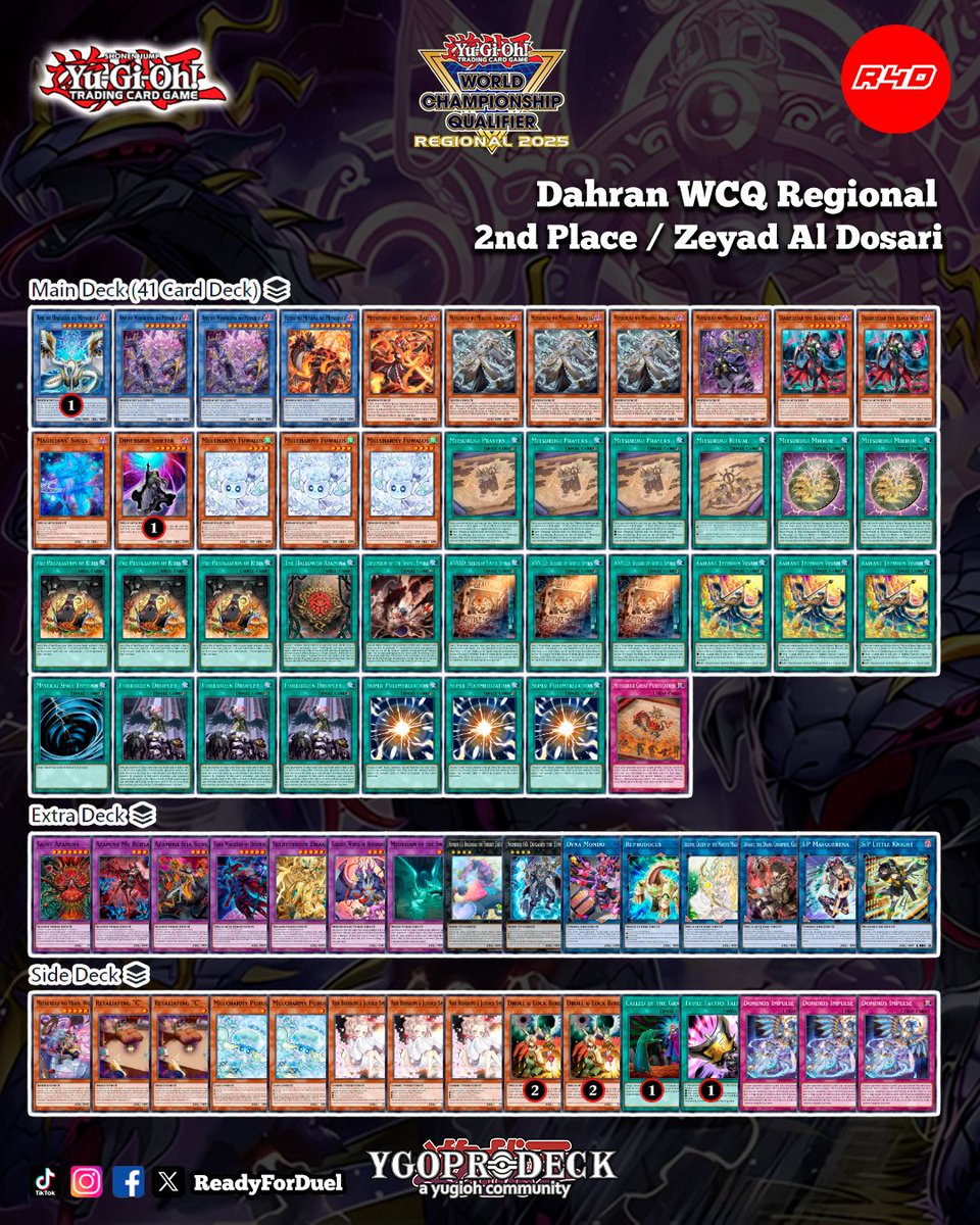 Readyforduel's tweet image. 2nd Place Dahran WCQ Regional
#YuGiOh #TCG #Readyforduel